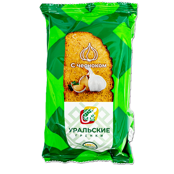 Гренки Уральские c чесноком, 100г