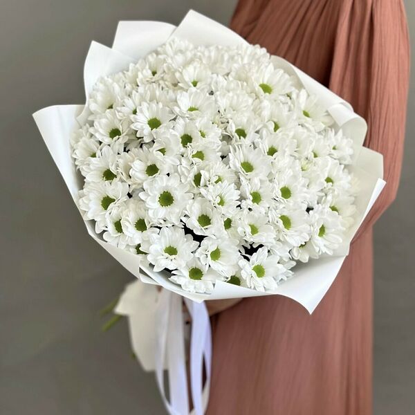 Большой букет хризантем