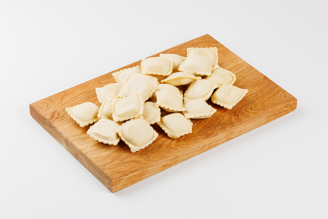 

Пельмени ВкусВилл из кальмара и горбуши с сыром моцарелла, 400 г