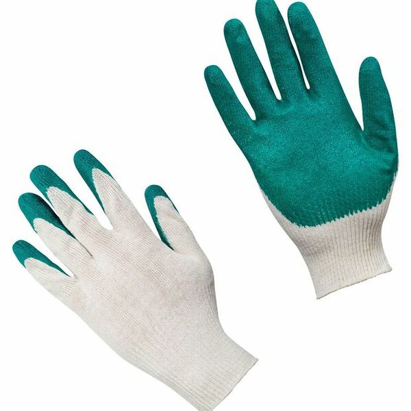 Перчатки Каждый день с одинарным латексным покрытием, 1 пара