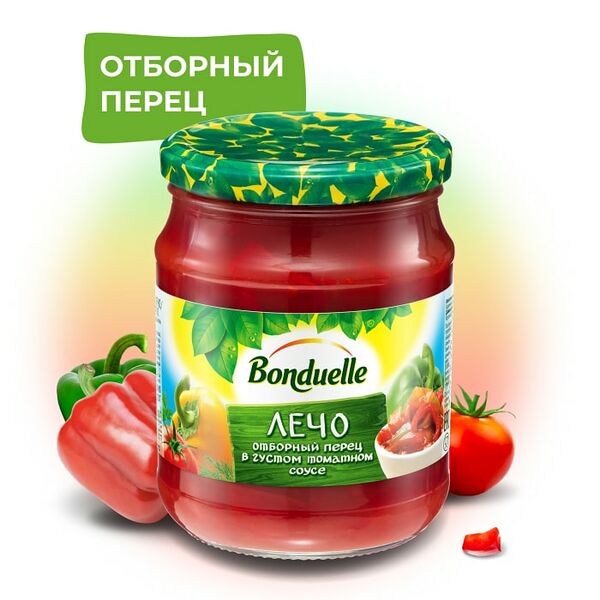 Лечо Bonduelle перец в томатном соусе 520г