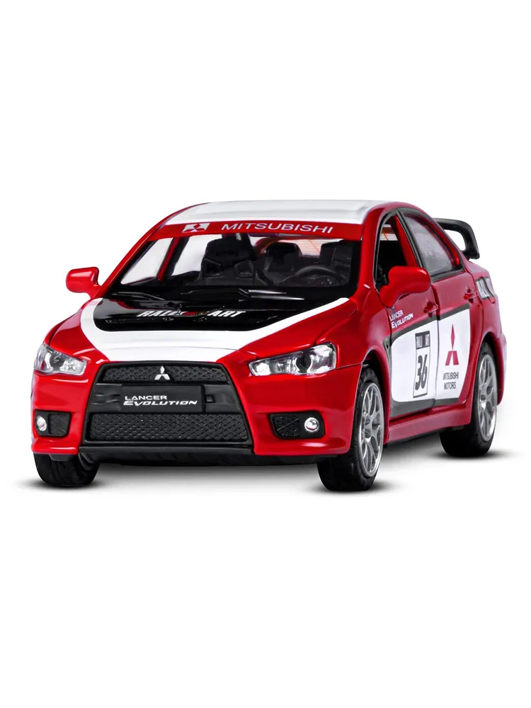

Машинка металлическая 1:32 Mitsubishi Lancer Evolution, красный