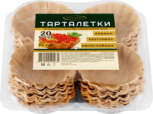 

Тарталетки Palmira из теста фило 140 г