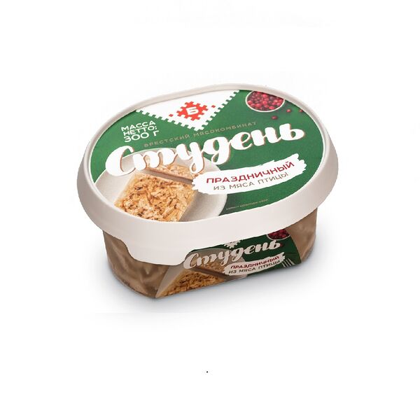 Студень Праздничный из м/пт изд кулин терм обраб вар охл газ 300г Брестские традиции