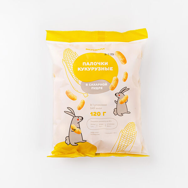 Палочки кукурузные в сахарной пудре 120 г