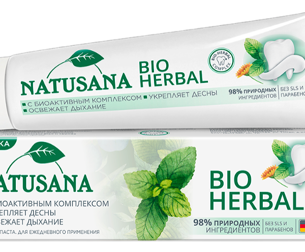 Зубная паста Natusana Bio Herbal укрепление десен 100 мл