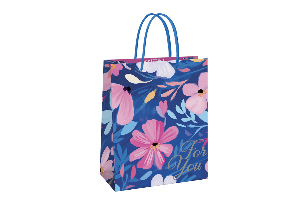 

Пакет подарочный Meshu Flower pattern 11х14х6,5 см матовая ламинация