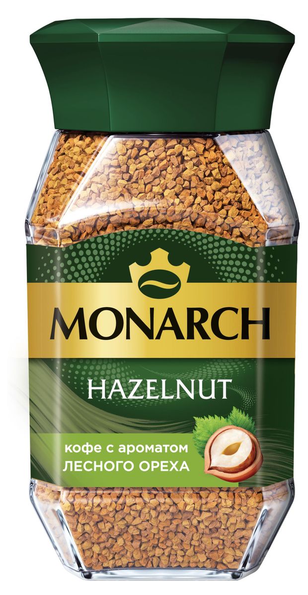 

Кофе растворимый Monarch Hazelnut натуральный сублимированный с ароматом лесного ореха 95 г