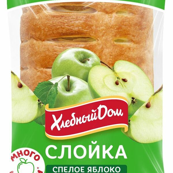 Слойка Хлебный дом Спелое яблоко 55 г