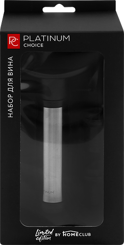 Набор для вина PLATINUM CHOICE 3 предмета: вакуумный насос, 2 пробки, Арт. BO-R2