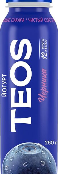 Йогурт Teos Active Черника 1.8% 260 мл