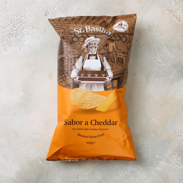 Чипсы картофельные Sr.Basilio с сыром чеддер Португалия