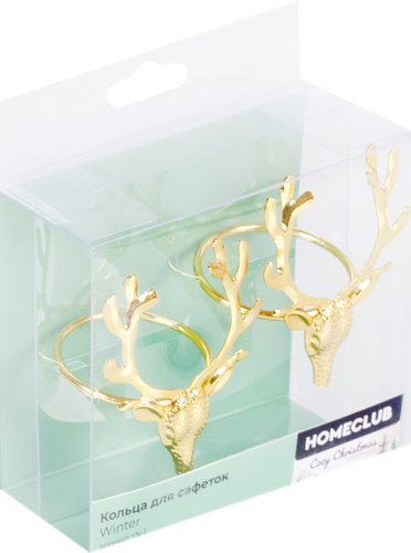 

Кольца для салфеток Homeclub Winter железо 2 шт. цвет в ассортименте