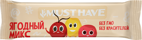 Батончик злаковый Must Have Полезный перекус Ягодный микс, 25 г