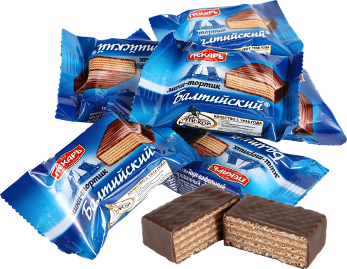 

Конфеты Пекарь Балтийский вафельные глазированные вес