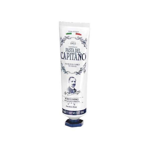 Зубная паста Pasta del Capitano Premium Whitening отбеливающая с запотентованной молекулой 75 мл