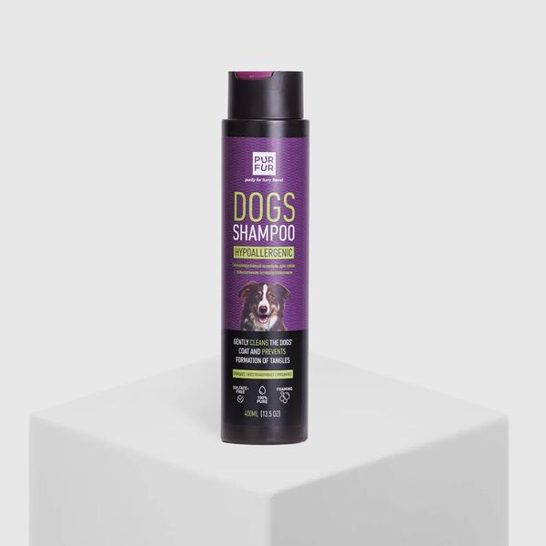 Шампунь гипоаллергенный для собак, с повышенным пенообразованием, 400 мл