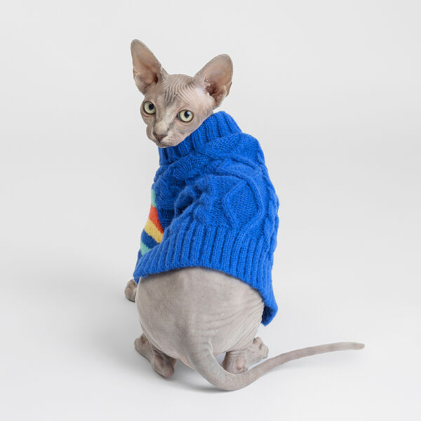 Свитер синий S