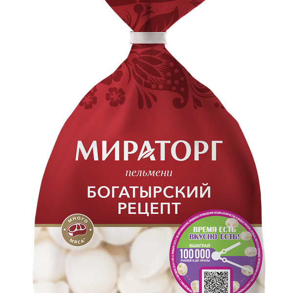 Пельмени Мираторг Богатырский рецепт, 700 г