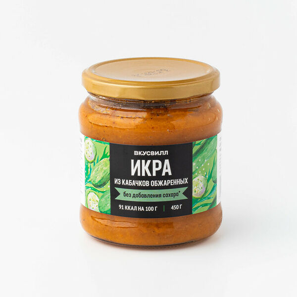 Икра из кабачков обжаренных без добавления  сахара