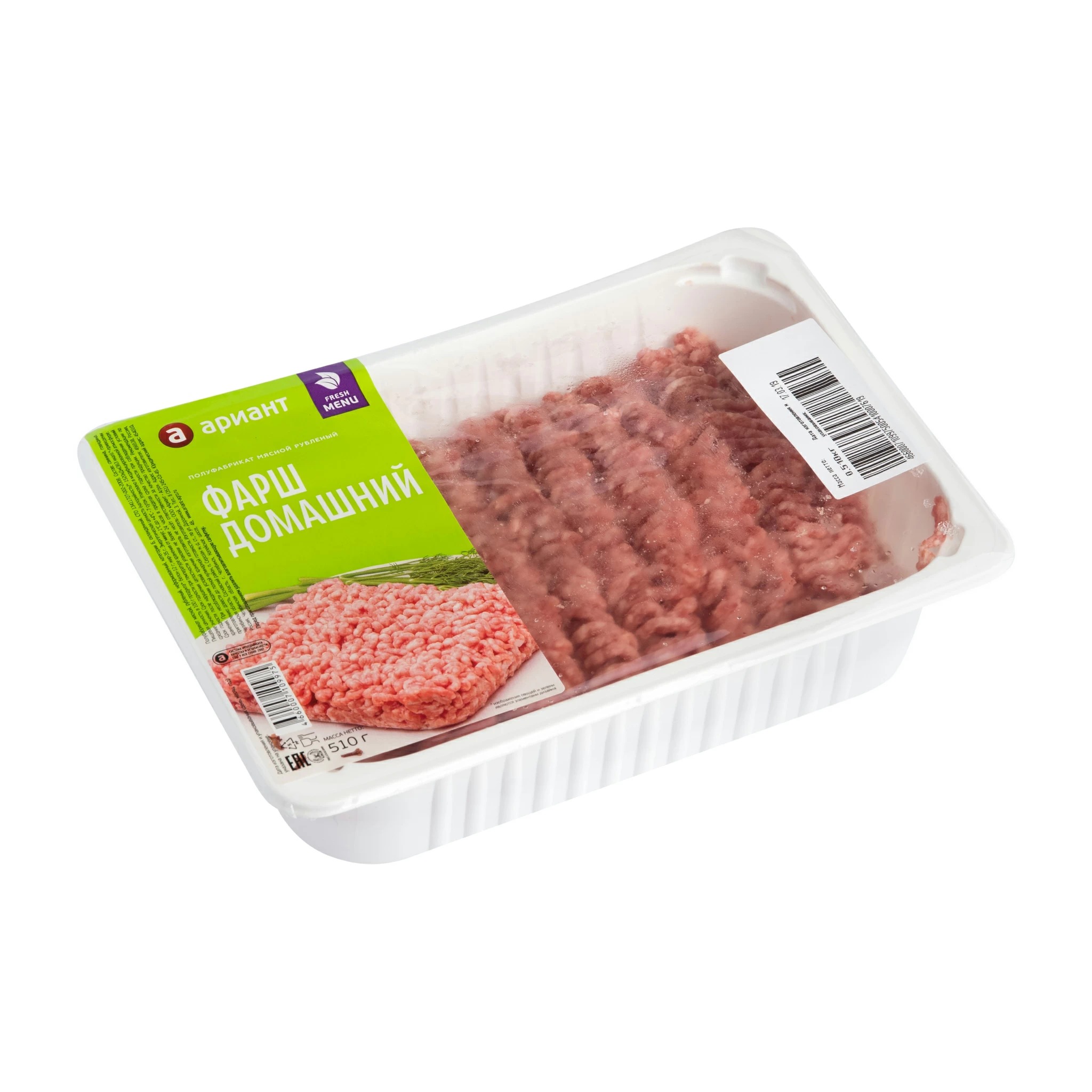 

Фарш Ариант Домашний охлажденный 510 г