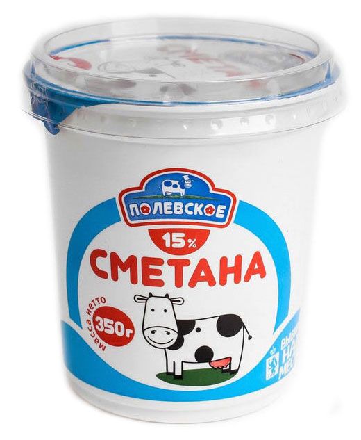 

Сметана Полевское 15% 350 г