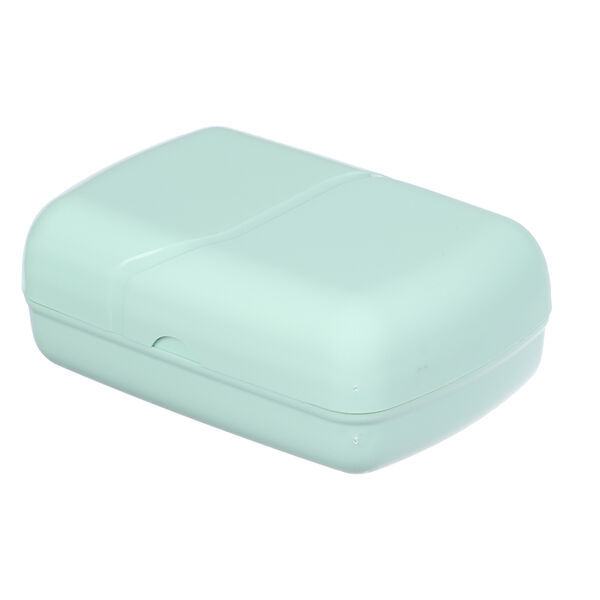 Мыльница Волна 7.7х11х4.5 см пластик, мятный