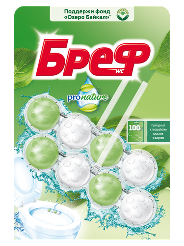 

Блок для унитаза Бреф Рro Nature 2 шт. 100 г