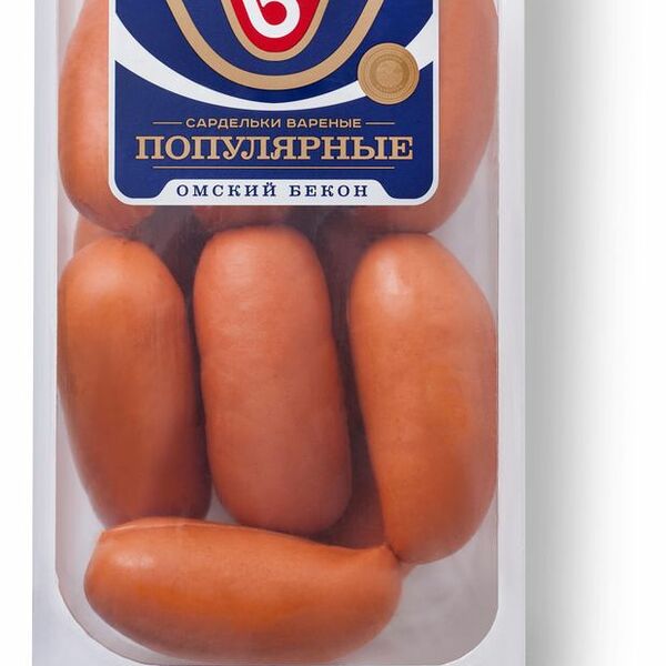 Сардельки Популярные Омский Бекон, вес 