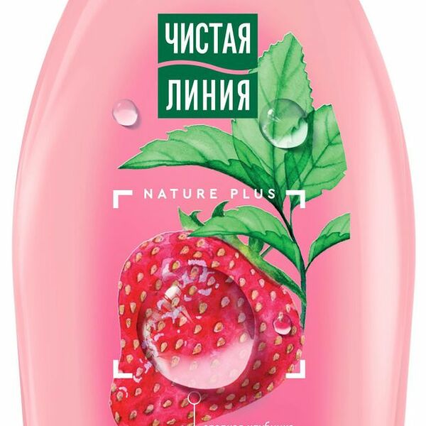 Гель для душа Чистая Линия Клубника, 750мл