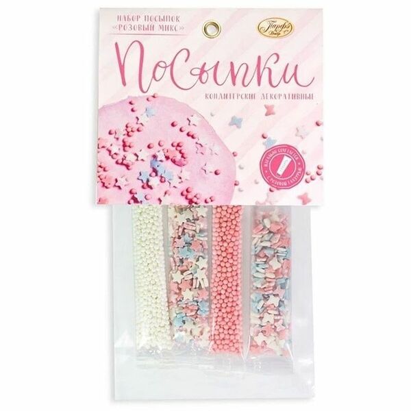 Посыпки кондитерские Парфэ Декор Розовый микс, 20 г