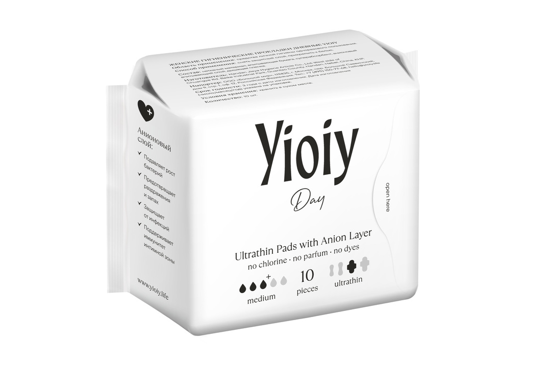 

Прокладки Yioiy дневные 3 капли 10 шт