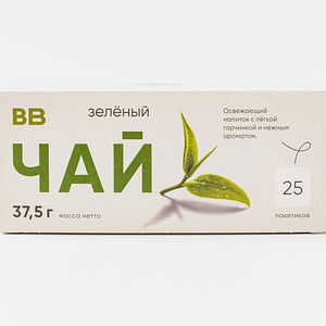 Чай зеленый байховый в пакетиках