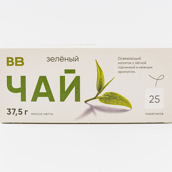 Чай зеленый байховый в пакетиках