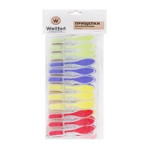 Прищепки для деликатной одежды Wellfort 12шт