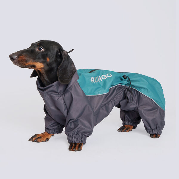 Дождевик для собак Rungo Такса большая, мальчик, глубокий океан