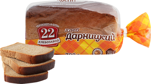 

Хлеб Хлебозавод № 22 Дарницкий без упаковки, 700 г