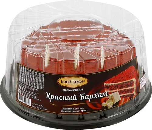 

Торт Бон Симон Красный бархат 750 г