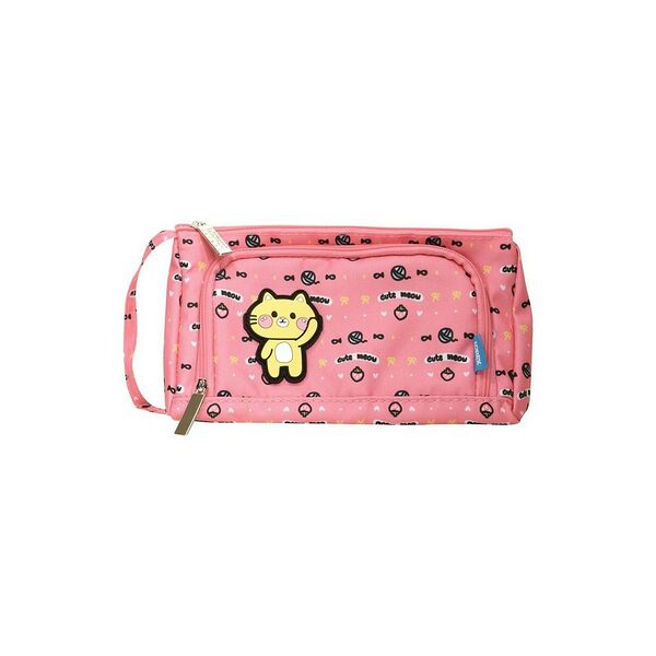 Пенал 1 отд сред Lorex Kids Funny Cat  210x85x105 мм роз полиэстер