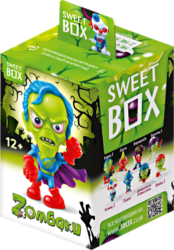 

Мармелад Sweet Box Zомбаки с игрушкой 12+, игрушка в ассортименте 10 г