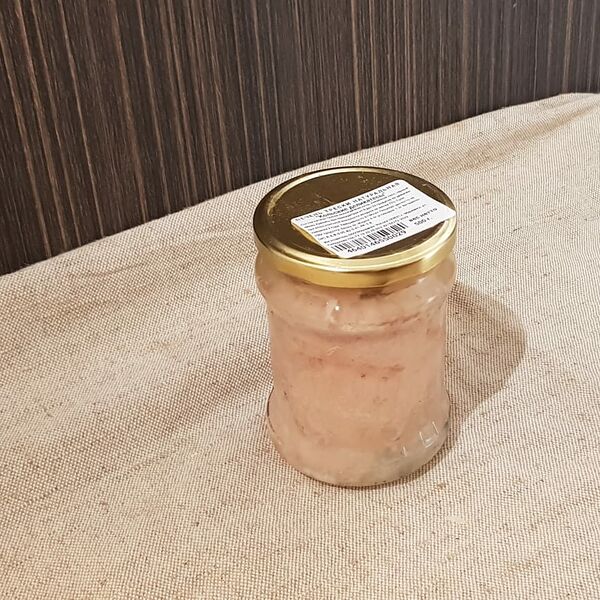 Печень трески натуральная в стекле, 500гр (Мурманский рыбокомбинат)