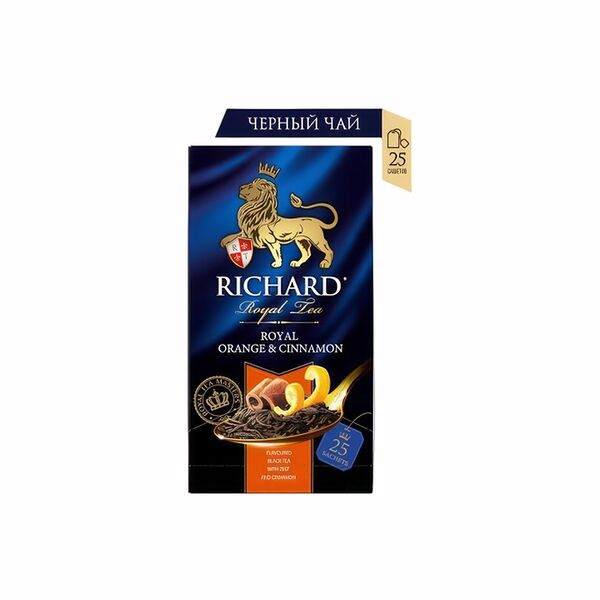 Чай в пакетиках Richard Royal Orange & Cinnamon 25 саше, 50г