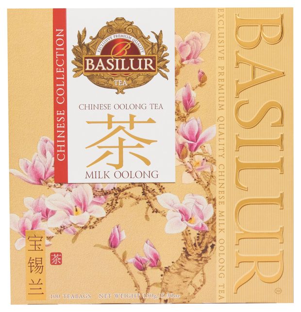 

Чай зеленый Basilur White Magic китайский Молочный улун 100пак, 150г