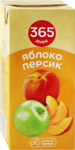 

Нектар 365 дней Яблочно-персиковый, 0.95 л