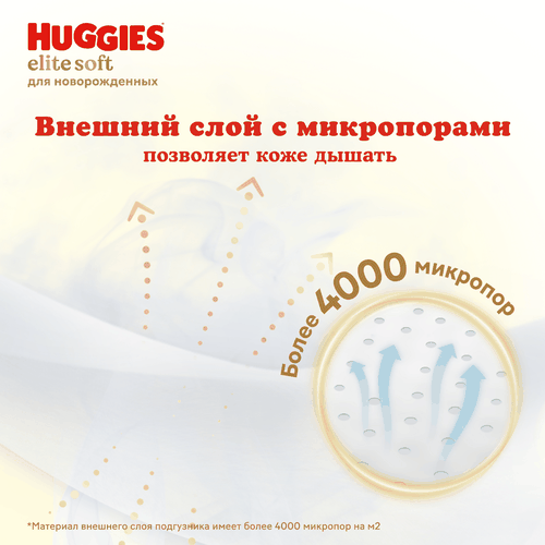 

Подгузники Huggies Elite Soft 2 4-6 кг 82 шт.