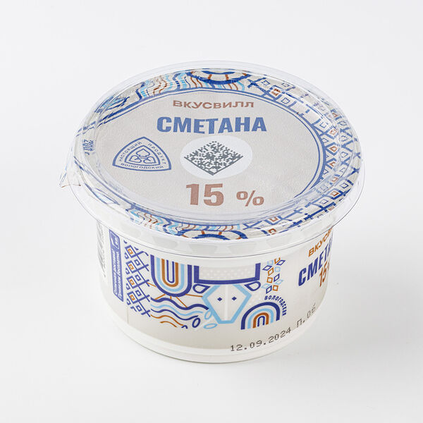 Сметана 15% Вологодская