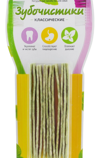 Пластинки жевательные Деревенские лакомства Зубочистики классические 12 шт,72 г