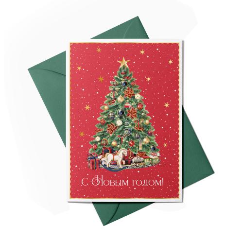 

Открытка Пакетико Рождественский вечер дизайн в ассортименте 1 шт.