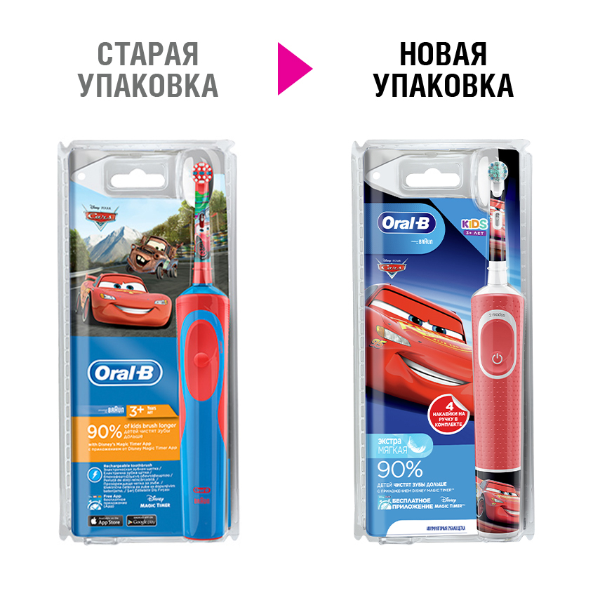 

Электрическая зубная щетка Oral-B Kids Stages Power Cars 1 шт.
