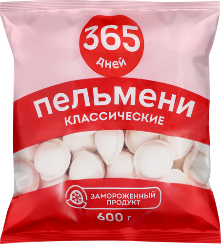 

Пельмени 365 Дней Классические 600 г